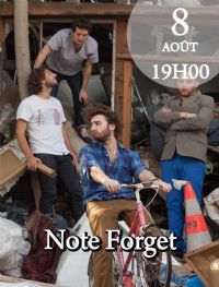 NOTE FORGET - Jean RONDEAU (piano), Virgile LEFEVRE (saxophone), Sébastien GRENAT (batterie), Erwan RICORDEAU (contrebasse). Le lundi 8 août 2016 à BANDOL. Var.  19H00
